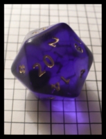 Dice : Dice - 20D - Crystal Caste Large 20D Blue - Ebay July 2010